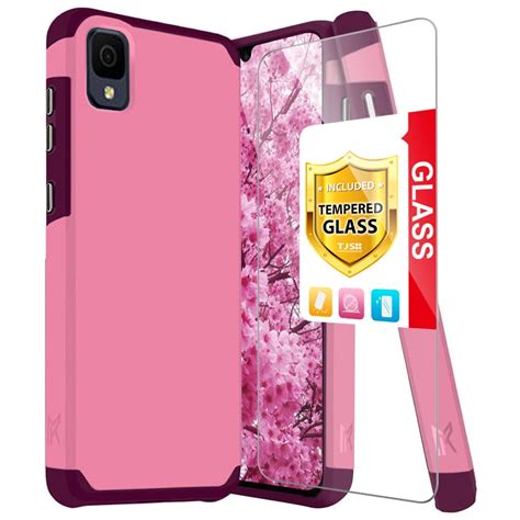 Tjs For Tcl 30 Z T602dl Tcl 30 Le Phone Case With Tempered Glass