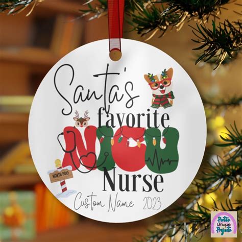 Nicu Nurse Ornament Nicu Nurse Ornament Sets Nicu Nurse Etsy