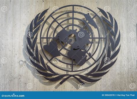 Symbole Des Nations Unies Photo Stock éditorial Image Du Humain 39042078