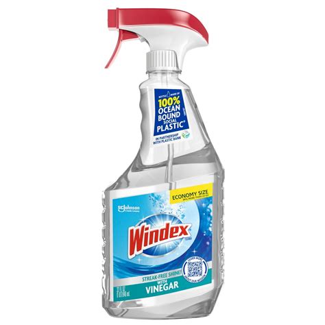 Windex With Vinegar Glass Cleaner Spray Bottle 32 Fl Oz