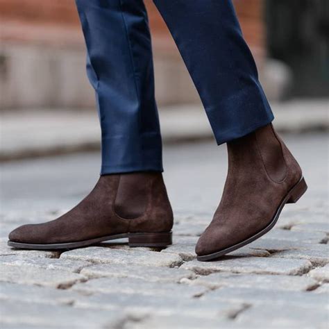 Mens chelsea boots dealer ankle real suede formal smart casual shoes. Suede Chelsea Boots Men Outfit