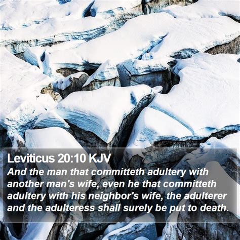 Leviticus 2010 Kjv And The Man That Committeth Adultery With Another