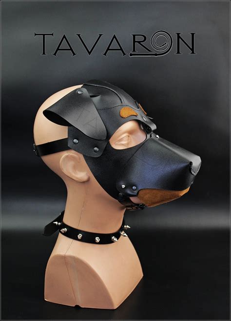 Leather Dog Mask Dog Hood Pup Mask Puppy Mask Petplay Etsy