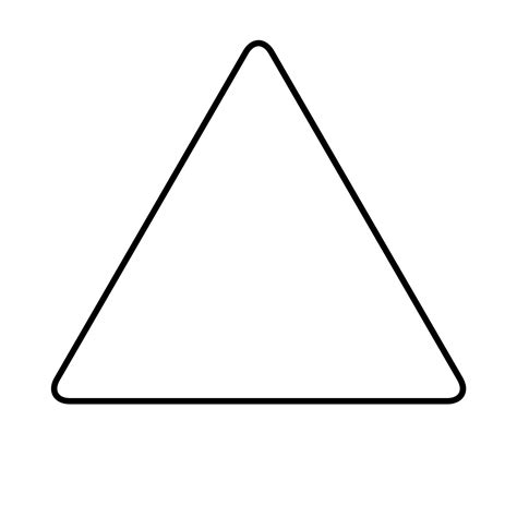 Triangle Shape Rounded Corner Stroke 20811443 Vector Art At Vecteezy