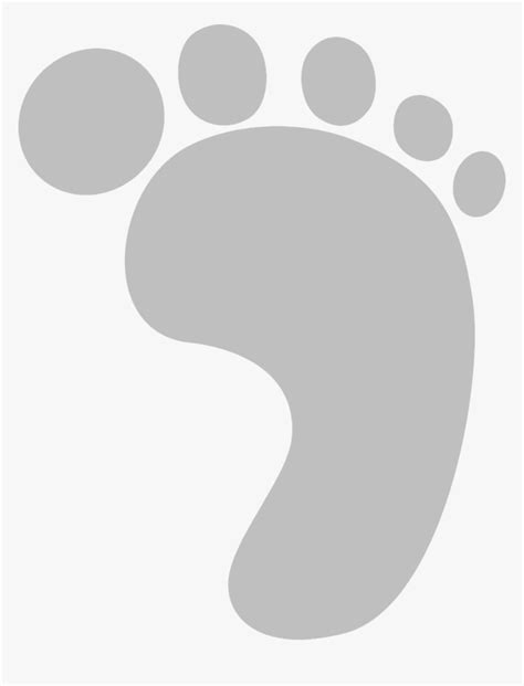Transparent Baby Footprint Clipart Black And White Baby Footprints