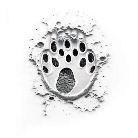 Realism Paw Print Tattoo Idea Blackink Ai