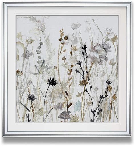 Amazon Com Renditions Gallery Wildflower Mist Ii Contemporary Artwork Flower Art Framed