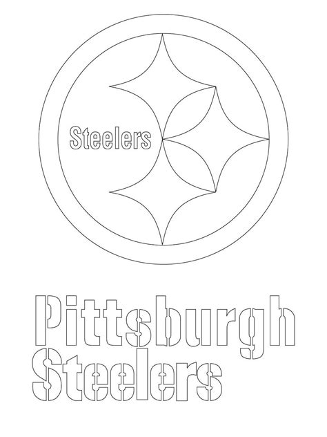 Los angeles chargers logo coloring page from nfl category. Pittsburgh Steelers Coloring Pages | Pittsburgh steelers logo