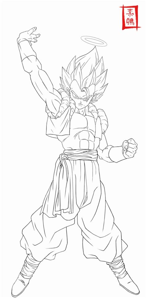 Dbz Gogeta Coloring Pages Coloring Home
