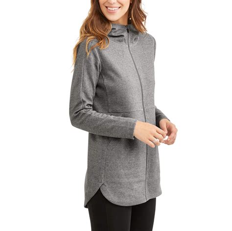 Womens Active Double Knit Tunic Jacket