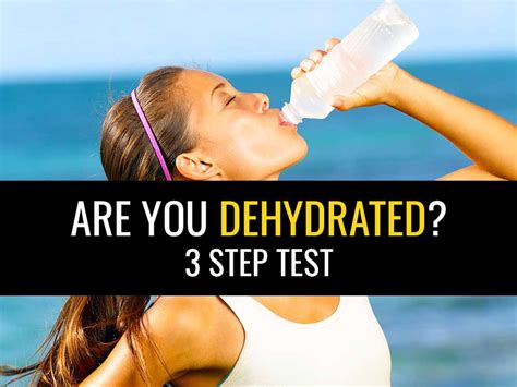 Are You Drinking Enough Water Dehydration Test