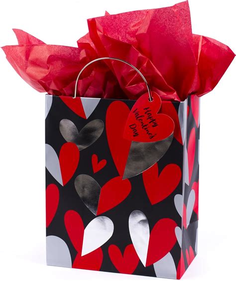 Hallmark 9 Medium Valentines Day T Bag With Tissue
