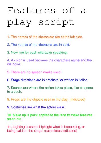 Play Scripts Teaching Resources