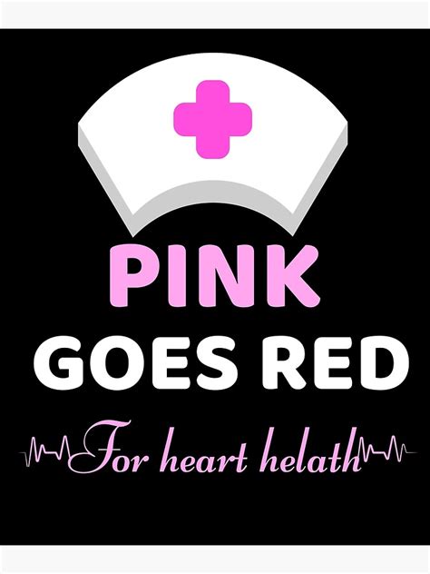 póster salud del corazón de las mujeres aka pink goes red costume para la conciencia de la