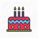 Birthday Icon Cake Candle Candles Vectorified Getdrawings