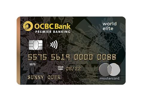We list and compare credit cards from all major banks such as dbs credit cards, ocbc credit cards, uob credit cards etc. OCBC Premier World Elite™ Debit MasterCard®