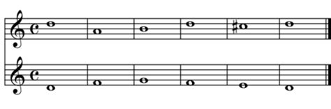 The counterpoint music theory is the relationship within a composition where voices are independent in contour and rhythm, but are still interdependent harmonically. Species counterpoint : melodic inversion or contrary motion