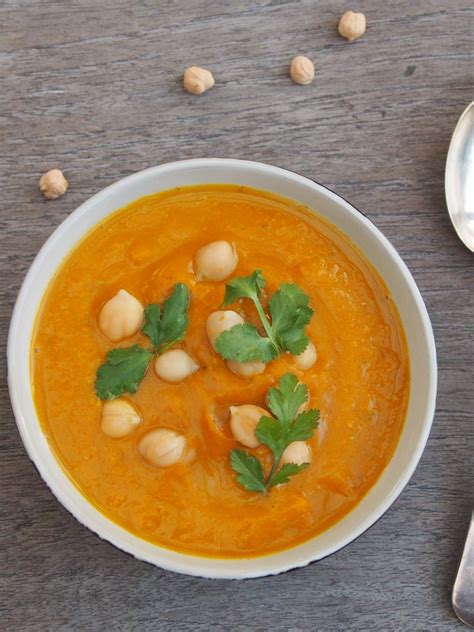 Add turkey and remaining chickpeas and simmer until heated through, about 2 minutes. Moroccan Pumpkin and Chickpea Soup | Healthy Home Cafe