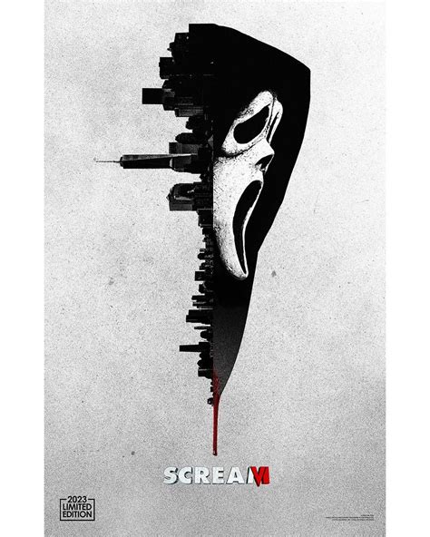 Laffiche Reald 3d De Scream 6 Montre Ghostface Caché Sous La Ville De