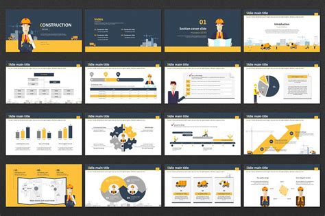 CONSTRUCTION PowerPoint Template. Buy for $23. ID 101494