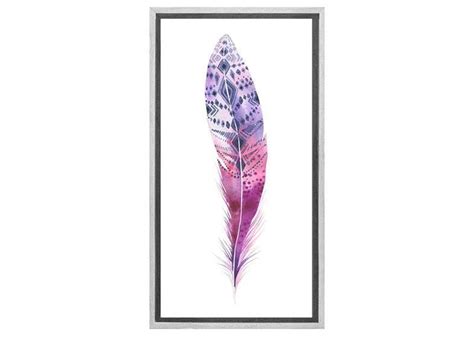Elevate Your Space With Purple Feather Watercolour Print Final Touch