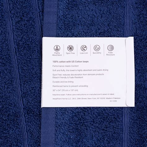 Martex Ultimate Bath Towel 30 X 54 Estate Blue 2 Pack