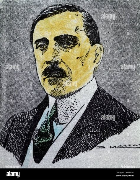 José Santos Chocano Escritor Peruano 1875 1934 Dibujo Retrato