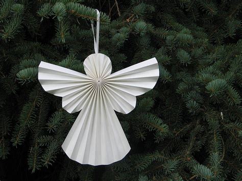 Pleated Paper Angel Decoration Paper Christmas Decorations Diy