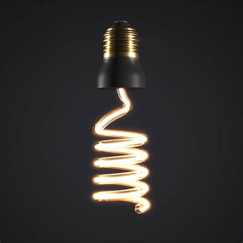 Spiral Feature Led Light Bulb By Mr J Designs Lampadina Creatività