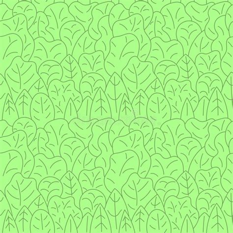 Forest Doodle Seamless Backgrounds Hand Drawn Vector Seamless