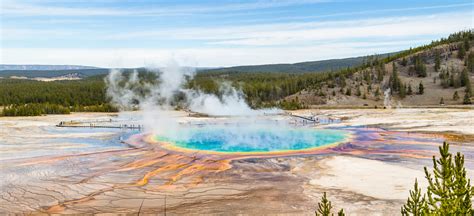 Yellowstone national park is an american national park located in the western united states, largely in the northwest corner of wyoming and extending into montana and idaho.it was established by the u.s. Yellowstone's Iconic Grand Prismatic Hot Spring Has A New Trail! | The Outdoor Society