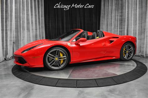 Used 2018 Ferrari 488 Spider Convertible Msrp 337839 Only 9k Miles