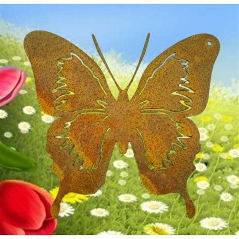 Im frühjahr und sommer flattern sie wieder durch die hiesigen gärten und über die wiesen und felder. Filigraner Rost Schmetterling zum Aufhängen online kaufen