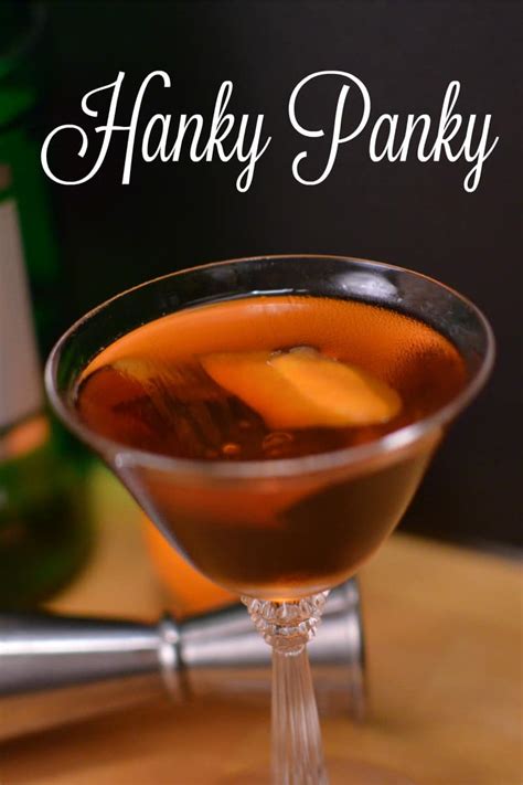 Cocktail time with kevin kos. The Hanky Panky - Again Cocktail