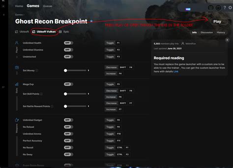 Ghost Recon Breakpoint Cheats And Trainer For Uplay Trainers Wemod