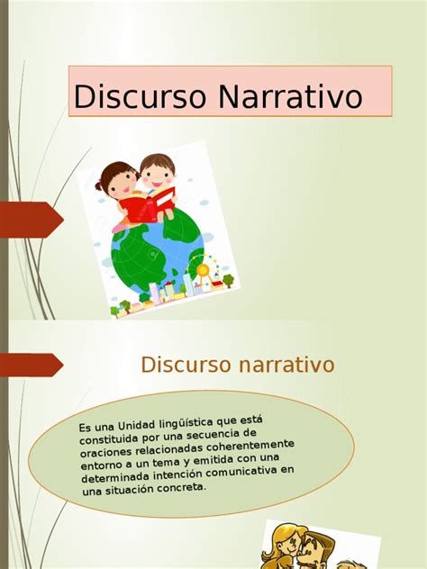 Discurso Narrativo Ppt Final Oración Lingüística Narrativa