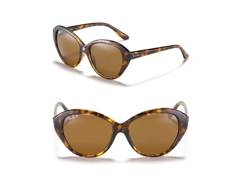 Lyst Ray Ban Highsteet Gradient Cat Eye Sunglasses In Brown