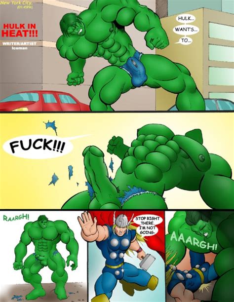 Rule 34 Avengers Comic Gay Hulk Hulk Series Icemanblue Male Male