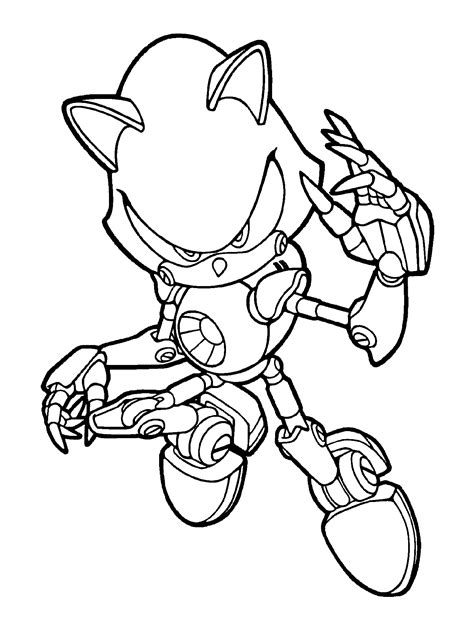 Simple sonic coloring page for kids. Sonic Coloring Pages for Boys | Educative Printable