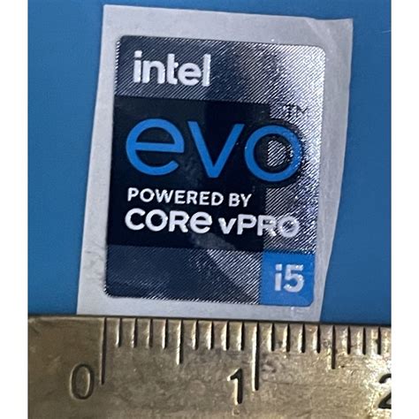 Jual Sticker Stiker Logo Intel Core I5 Vpro Evo 1112th Gen Ori Ukuran