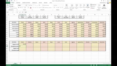 Plantilla Excel Contabilidad Domestica Charcot