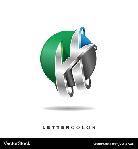 Creative Abstract Letter H Logo Design Royalty Free Vector