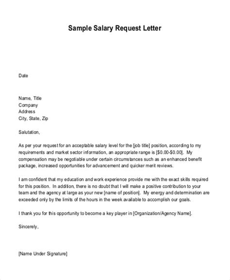 47 Salary Letter Format In Word Most Complete Format Kid