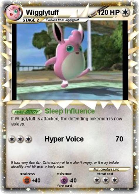 The pokémon company international is not responsible for the content of any linked website that is not operated by the pokémon company international. Pokémon Wigglytuff 21 21 - Sleep Influence - My Pokemon Card