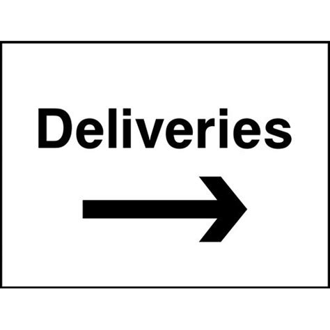 Kpcm Deliveries With Right Arrow Sign Made In The Uk