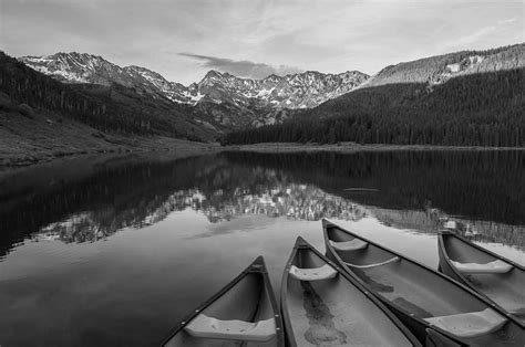 Piney Lake Black And White Photograph By Aaron Spong