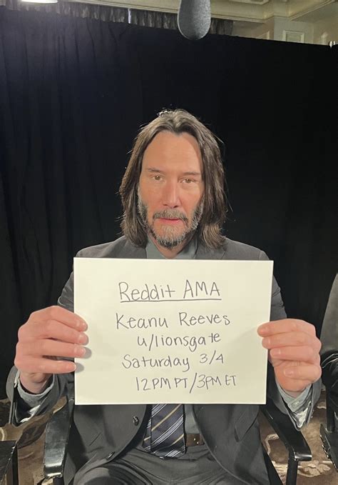 Marla On Twitter Rt Johnwickmovie Its Time Ask Keanu Reeves Anything Now On Reddit