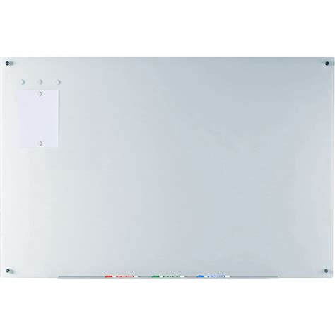 Magnetic Glass Dry Erase Board Set 39 3 8 X 59 Includes Board 5 Magnets And Aluminum