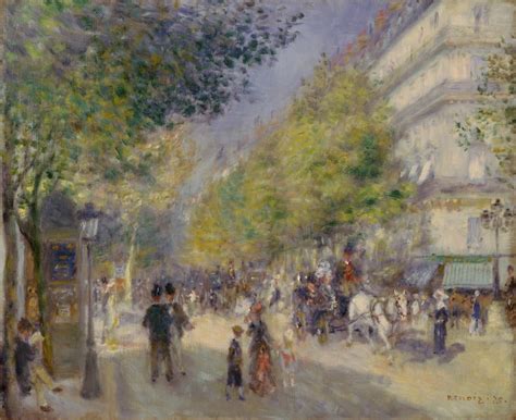 Stretched Canvas Art Renoir Grands Boulevards Nthe Grands