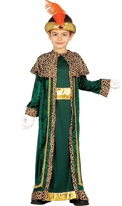 Costume Da Re Magio Baldassarre Verde Per Bambino Costumalia By